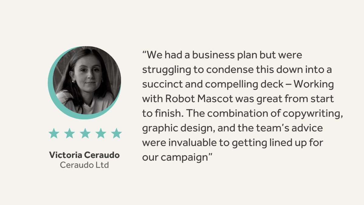 Ceraudo - Client Testimonial - Robot Mascot